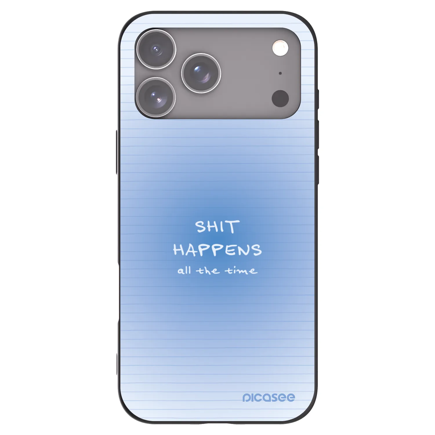 Picasee silikonski črni ovitek za Apple iPhone 17 Pro Max - Oops Memo