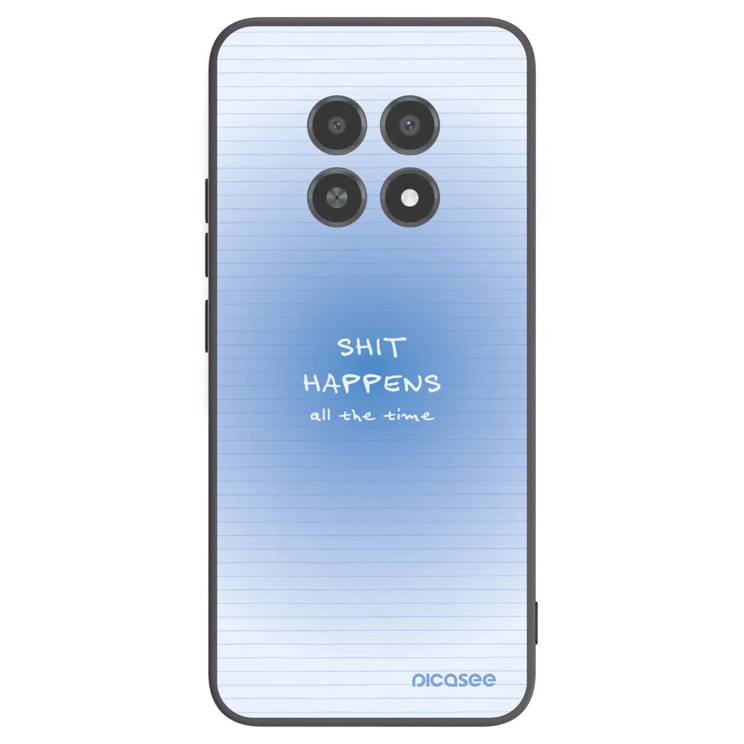 Picasee silikonski črni ovitek za Realme 12X - Oops Memo