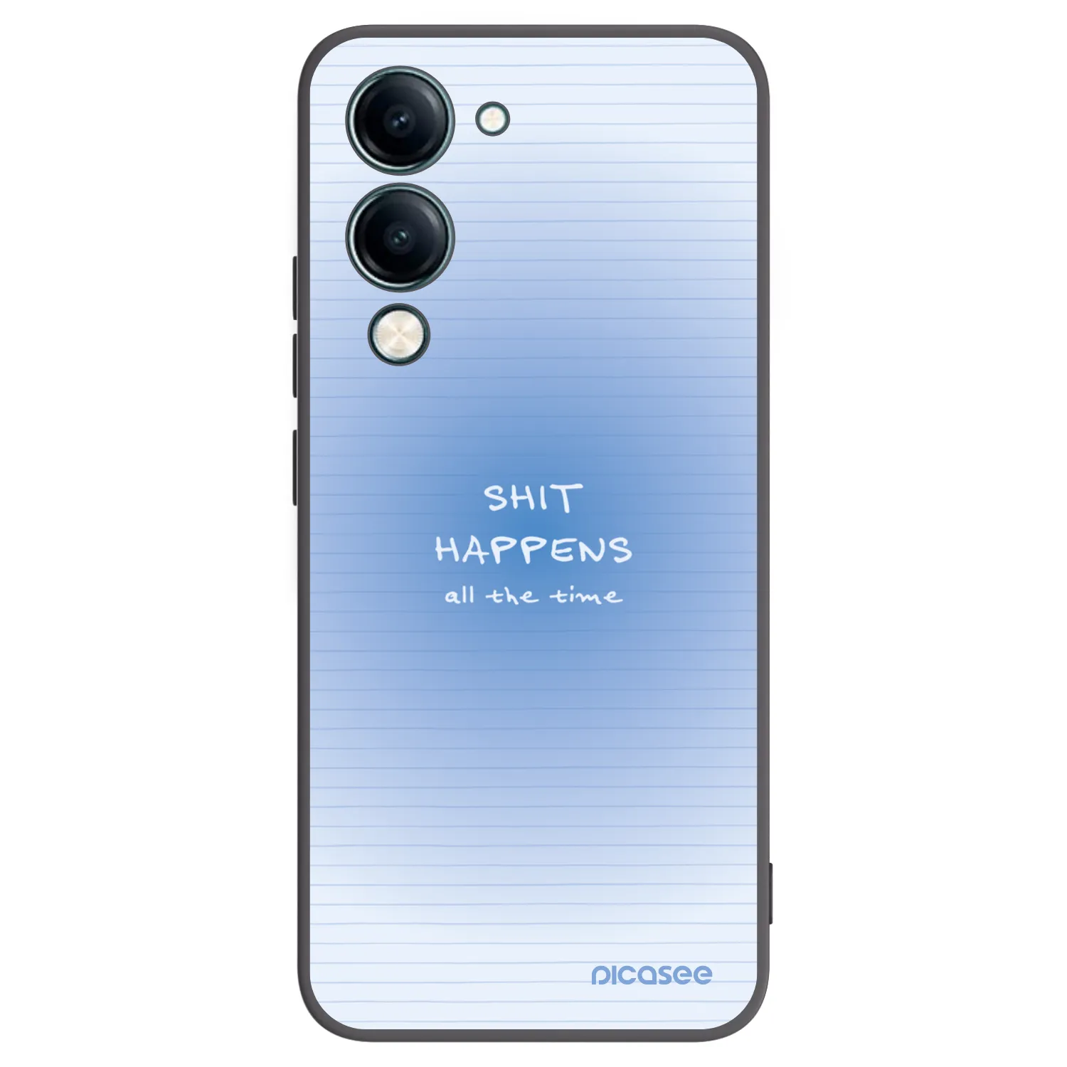 Picasee silikonski črni ovitek za Vivo Y29s 5G - Oops Memo