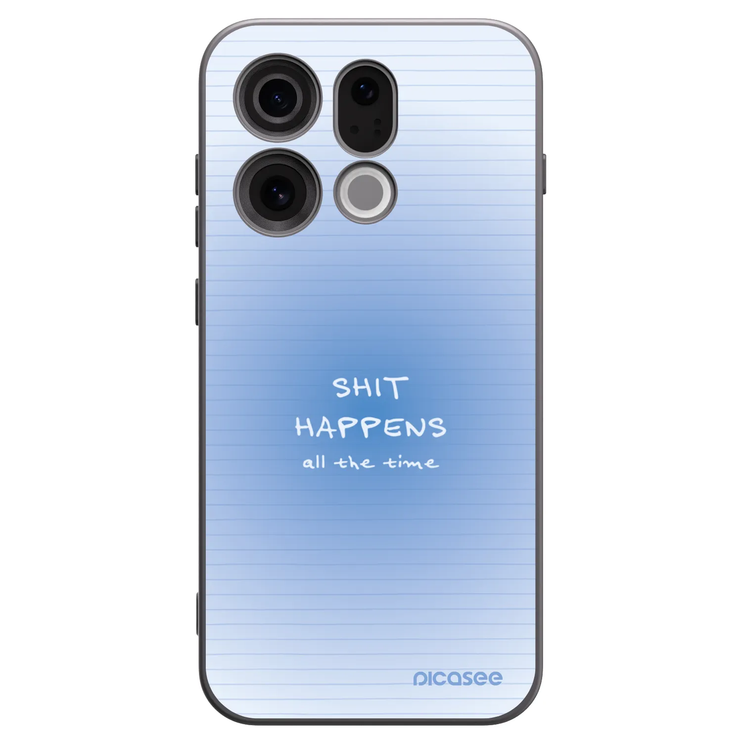 Picasee silikonski črni ovitek za OPPO Find X9 - Oops Memo