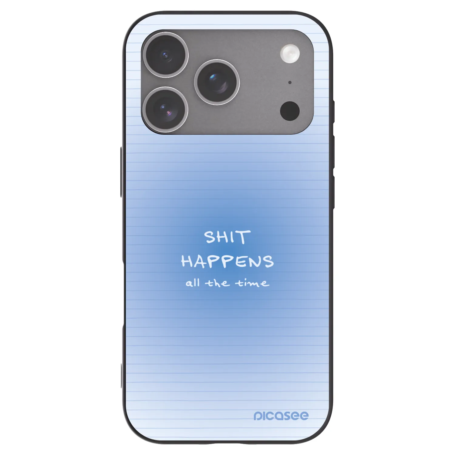 Picasee silikonski črni ovitek za Apple iPhone 18 Pro - Oops Memo
