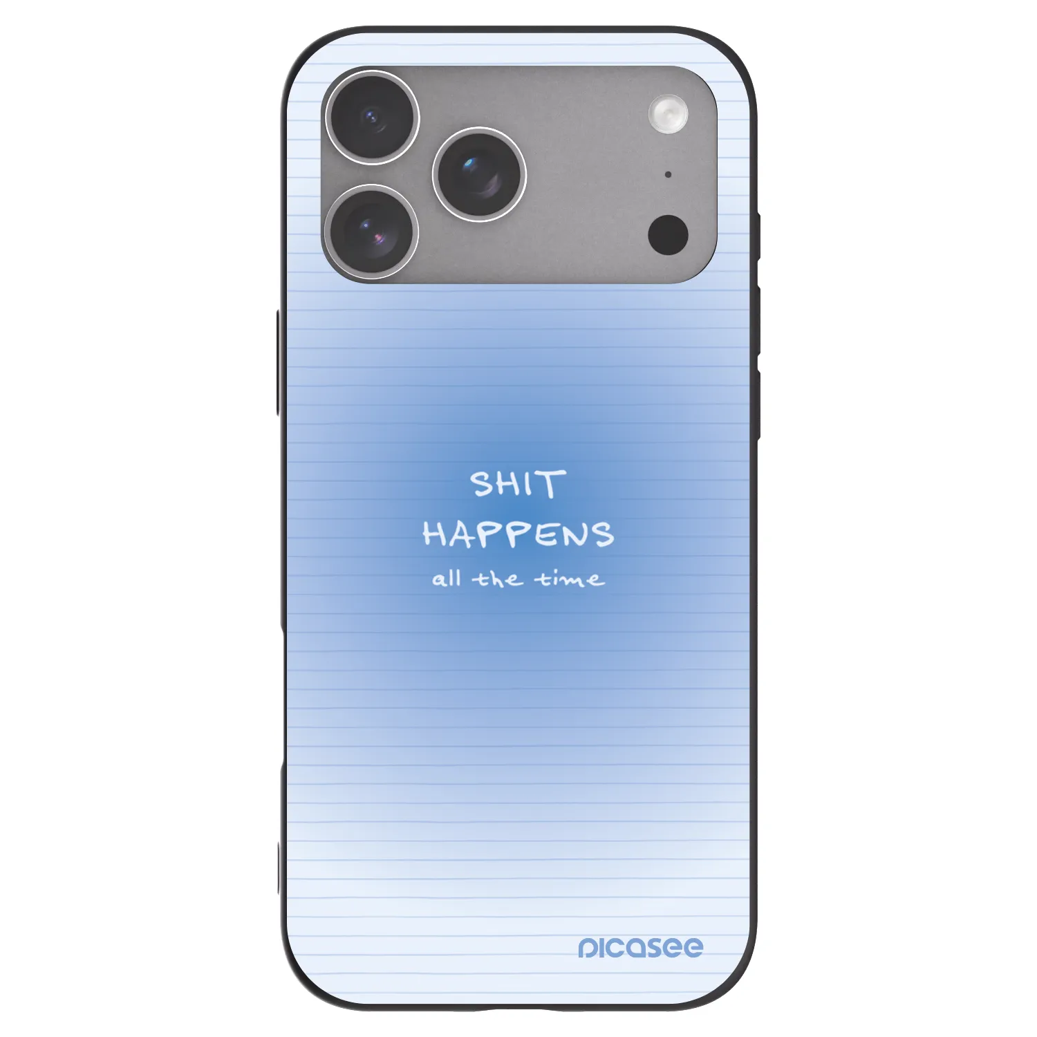 Picasee silikonski črni ovitek za Apple iPhone 18 Pro Max - Oops Memo