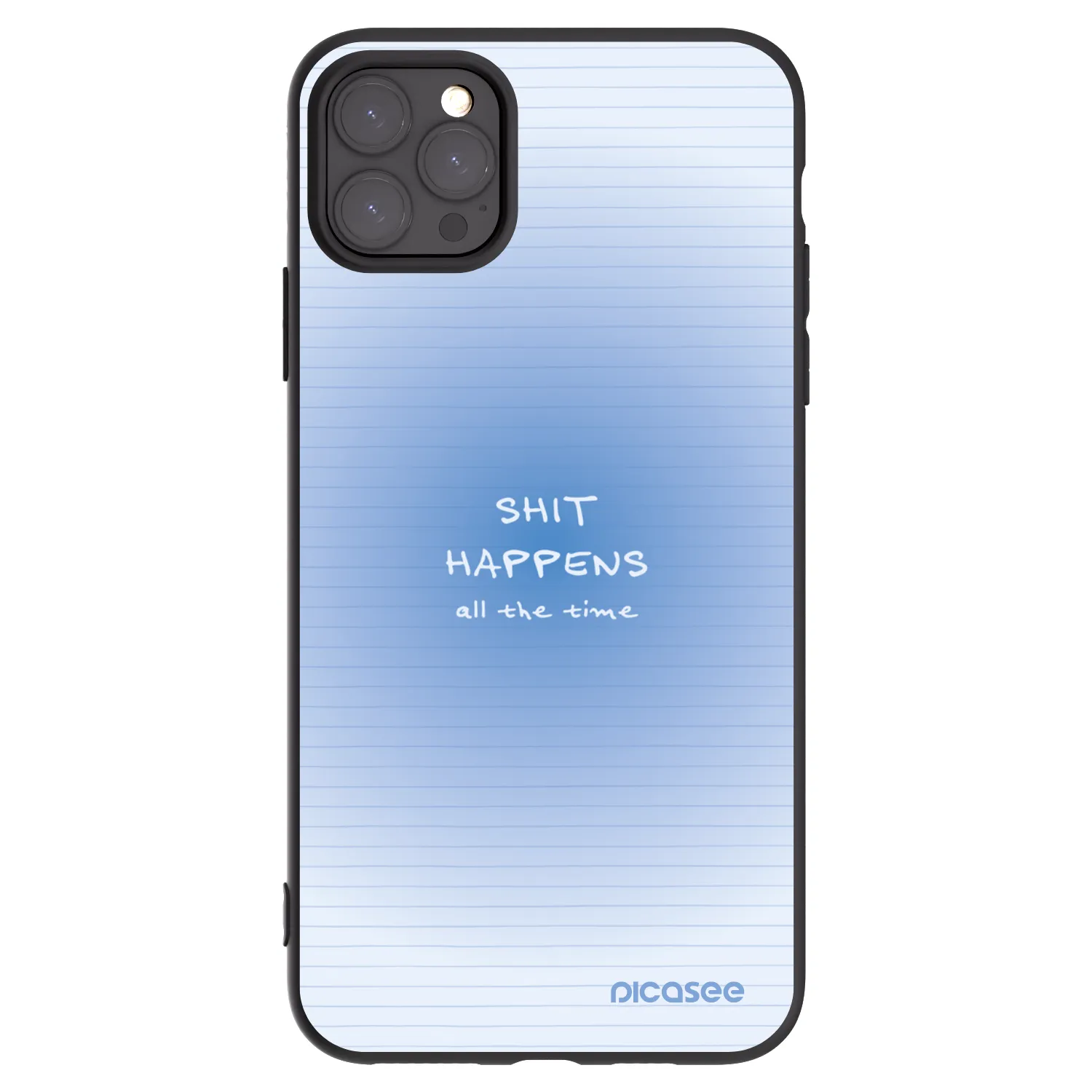 Picasee silikonski črni ovitek za Apple iPhone 11 Pro Max - Oops Memo