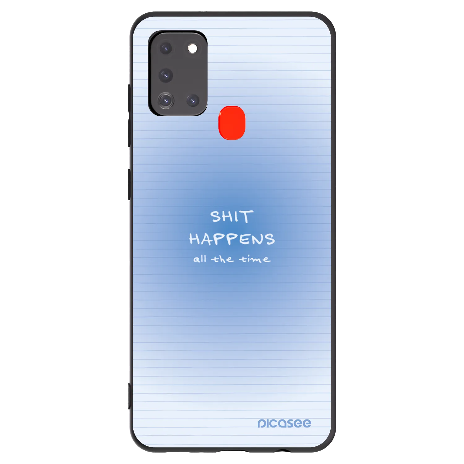 Picasee silikonski črni ovitek za Samsung Galaxy A21s - Oops Memo