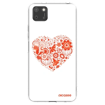 Picasee silikonski prozorni ovitek za Huawei Y5P - Big heart