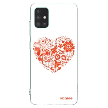 Picasee silikonski prozorni ovitek za Samsung Galaxy M51 M515F - Big heart