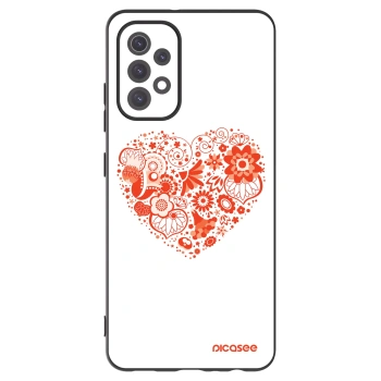 Picasee silikonski črni ovitek za Samsung Galaxy A32 5G A326B - Big heart