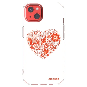 Picasee silikonski prozorni ovitek za Apple iPhone 13 - Big heart