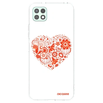 Picasee silikonski prozorni ovitek za Samsung Galaxy A22 A226B 5G - Big heart