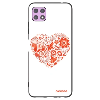 Picasee silikonski črni ovitek za Samsung Galaxy A22 A226B 5G - Big heart