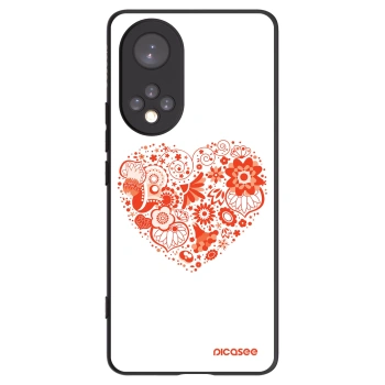 Picasee silikonski črni ovitek za Huawei Nova 9 - Big heart