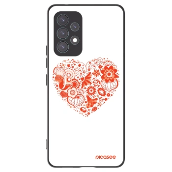 Picasee silikonski črni ovitek za Samsung Galaxy A53 5G A536 - Big heart