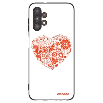 Picasee silikonski črni ovitek za Samsung Galaxy A13 4G A135 - Big heart