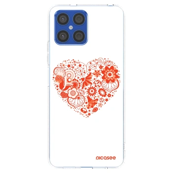 Picasee silikonski prozorni ovitek za Honor X8 4G - Big heart