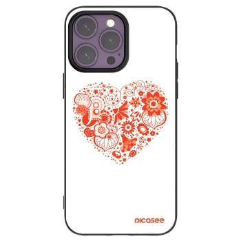 Picasee silikonski črni ovitek za Apple iPhone 14 Pro Max - Big heart