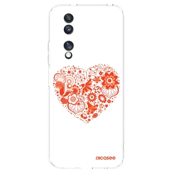 Picasee silikonski prozorni ovitek za Honor 70 - Big heart