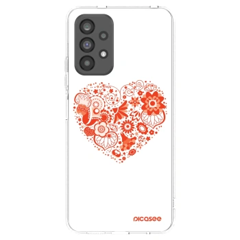 Picasee silikonski prozorni ovitek za Samsung Galaxy A73 5G - Big heart