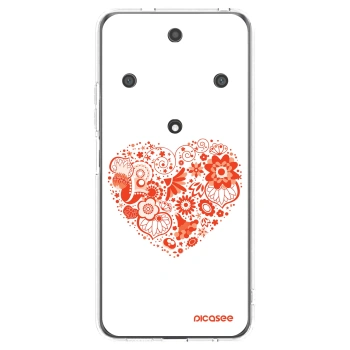 Picasee silikonski prozorni ovitek za Honor Magic5 Lite 5G - Big heart