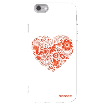 Picasee silikonski prozorni ovitek za Apple iPhone 6/6S - Big heart