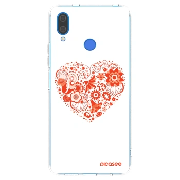 Picasee silikonski prozorni ovitek za Huawei Nova 3i - Big heart