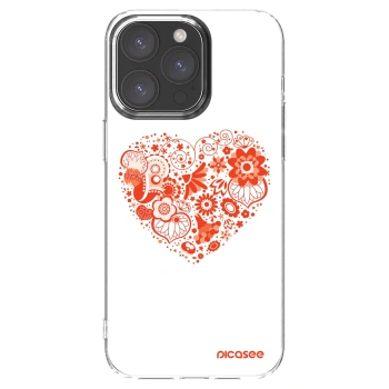 Picasee silikonski prozorni ovitek za Apple iPhone 15 Pro Max - Big heart