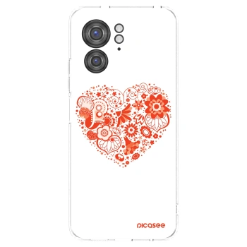 Picasee silikonski prozorni ovitek za Motorola Edge 40 - Big heart