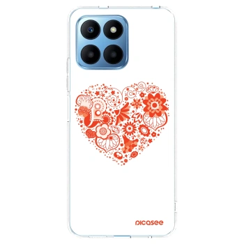 Picasee silikonski prozorni ovitek za Honor 70 Lite - Big heart