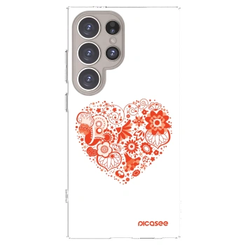 Picasee silikonski prozorni ovitek za Samsung Galaxy S24 Ultra S928B 5G - Big heart