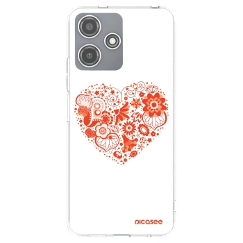 Picasee silikonski prozorni ovitek za Xiaomi Redmi 12 5G - Big heart