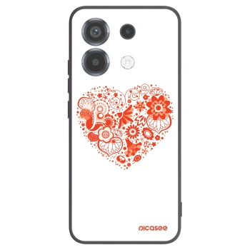 Picasee silikonski črni ovitek za Xiaomi Poco X6 - Big heart