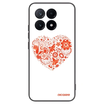 Picasee silikonski črni ovitek za Xiaomi Poco X6 Pro - Big heart