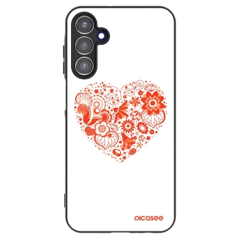 Picasee silikonski črni ovitek za Samsung Galaxy A15 A155F 4G - Big heart