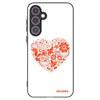 Picasee silikonski črni ovitek za Samsung Galaxy A35 5G A356B - Big heart