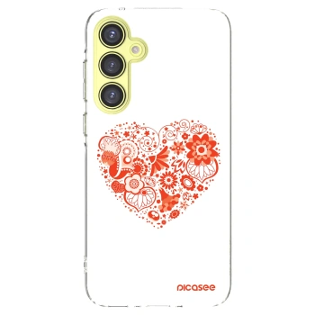 Picasee silikonski prozorni ovitek za Samsung Galaxy A35 5G A356B - Big heart