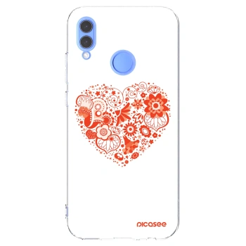 Picasee silikonski prozorni ovitek za Huawei P Smart 2019 - Big heart