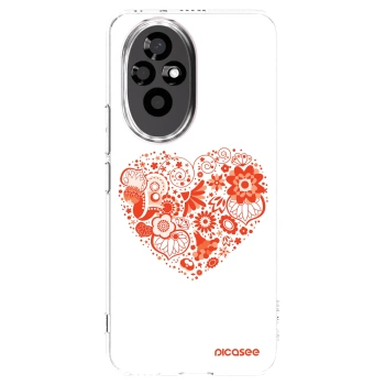 Picasee silikonski prozorni ovitek za Honor 200 Pro 5G - Big heart