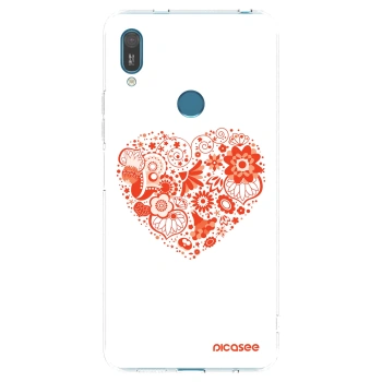 Picasee silikonski prozorni ovitek za Huawei Y7 2019 - Big heart