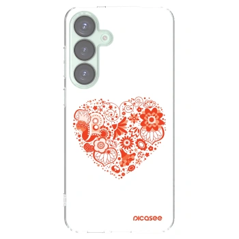 Picasee silikonski prozorni ovitek za Samsung Galaxy S25+ 5G - Big heart