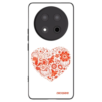Picasee silikonski črni ovitek za Honor Magic7 Lite 5G - Big heart