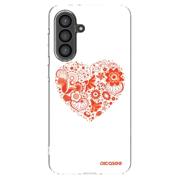 Picasee silikonski prozorni ovitek za Samsung Galaxy A56 5G A566B - Big heart