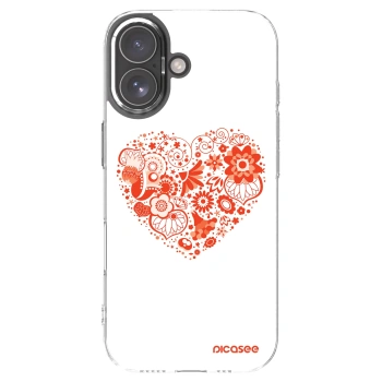 Picasee silikonski prozorni ovitek za Apple iPhone 17 - Big heart