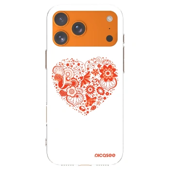 Picasee silikonski prozorni ovitek za Apple iPhone 17 Pro Max - Big heart