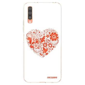 Picasee silikonski prozorni ovitek za Samsung Galaxy A70 A705F - Big heart