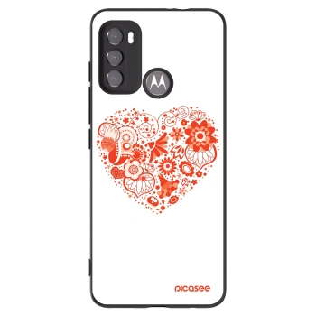 Picasee silikonski črni ovitek za Motorola Edge 60 5G - Big heart