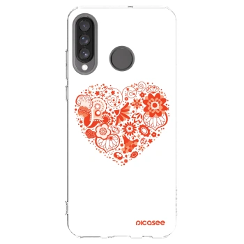 Picasee silikonski prozorni ovitek za Huawei P30 Lite - Big heart