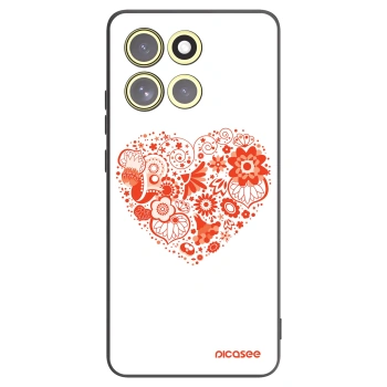 Picasee silikonski črni ovitek za Motorola Moto G86 Power 5G - Big heart