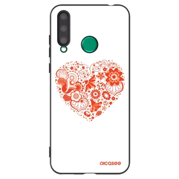 Picasee silikonski črni ovitek za Honor 20 Lite - Big heart