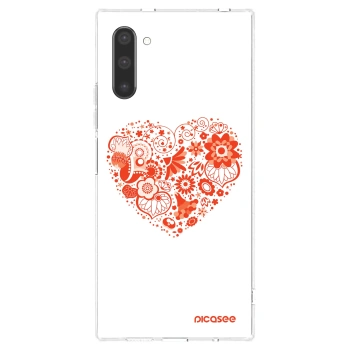 Picasee silikonski prozorni ovitek za Samsung Galaxy Note 10 N970F - Big heart
