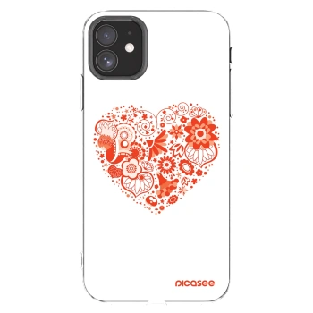 Picasee silikonski prozorni ovitek za Apple iPhone 11 - Big heart