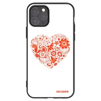 Picasee silikonski črni ovitek za Apple iPhone 11 Pro - Big heart